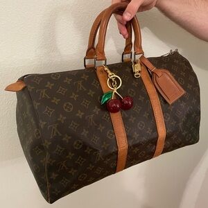 Louis Vuitton Travel Bag Keepall 45 w/ LV lock and key and Luggage Tag
